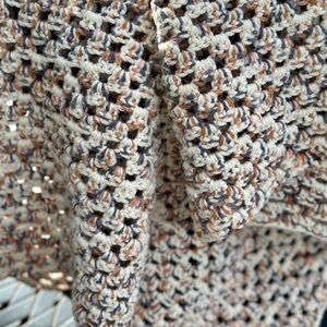Retro and Vintage Handmade Crochet Granny 45” x 45” Lap Blanket
